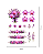 Transfer Termocolante DTF Cartela 13x18cm Floral - Imagem 3