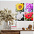 Kit 4 Quadros Decorativos Flores: Rosas, Orquídeas, Girassol e Gérberas - Imagem 2
