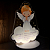 Luminária Anjo da Guarda LED Em Acrílico – Luz Decorativa Religiosa Infantil - Imagem 3