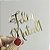 Aplique Para Bentô Cake - Feliz Natal Dourado I Kit 4 Apliques Feliz Natal Dourado 7cm – Natal e Reveillon - Imagem 3