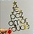 Aplique Para Bolo - Árvore de Natal Palavras Dourado - Decoração de Natal - Imagem 3