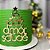 Aplique Para Bolo - Árvore de Natal Palavras Dourado - Decoração de Natal - Imagem 1