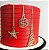 Aplique Para Bolo - Pendente Natalino Dourado - Decoração de Natal - Imagem 1