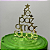 Topo de Bolo - Árvore de Natal Palavras Dourado - Decoração Natalina - Imagem 4