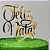 Topo de Bolo - Feliz Natal Dourado – Decoração Natalina - Imagem 2