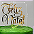 Topo de Bolo - Feliz Natal Dourado – Decoração Natalina - Imagem 3