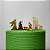 Topo de Bolo - Presépio Silhueta Dourado - Decoração de Natal - Imagem 2