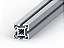 Perfil Estrutural em Alumínio 40x40 - Canal 8 mm - Imagem 1