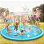 Piscina Inflável Infantil com Jatos de Água – Brinquedo Sprinkler ao Ar Livre 170cm - Imagem 2