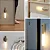 Luminária Led Recarregável Sensor de Movimento Madeira Minimalist Mesa Parede Magnética - - Imagem 3