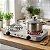 Fogão Elétrico Portátil 2 Bocas 2000W Branco Futuro Casa para Camping e Cozinha - Imagem 2