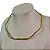 Colar Choker Aro Rígido Com Ondas Tamanho Único Banhado a Ouro 18k - Imagem 2