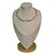 Colar Choker Aro Rígido Com Ondas Tamanho Único Banhado a Ouro 18k - Imagem 4