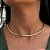 Colar Choker Aro Rígido Liso Tamanho Único Banhado a Ouro 18k - Imagem 1