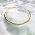 Colar Choker Aro Rígido Liso Tamanho Único Banhado a Ouro 18k - Imagem 7