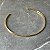 Colar Choker Aro Rígido Liso Tamanho Único Banhado a Ouro 18k - Imagem 2