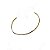 Colar Choker Aro Rígido Liso Tamanho Único Banhado a Ouro 18k - Imagem 5