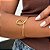 Bracelete Liso Tamanho Único Banhado a Ouro 18k - Imagem 1