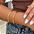 Bracelete Fio Duplo Tamanho Único Banhado a Ouro 18k - Imagem 1