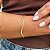 Bracelete Ondulado Tamanho Único Banhado a Ouro 18k - Imagem 1