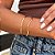 Bracelete Liso Tamanho Único Banhado a Ouro 18k - Imagem 1