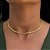 Colar Choker Escama Tamanho Único Banhado a Ouro 18K - Imagem 1