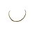 Colar Choker Fita Trabalhada Tamanho Único Banhado a Ouro 18K - Imagem 6