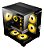 Gabinete Gamer Aquário Com 5 Fans ARGB, Clanm GRODD NIGHT, Micro-ATX/ITX, Vidro Temperado, Preto - Imagem 6