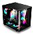 Gabinete Gamer Aquário, Clanm Rodan, Mini-ITX mATX, Vidro Curvo Temperado, Preto - Imagem 1