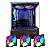 Gabinete Gamer Aquário, Hayom, Mini Tower, Micro-ATX/ITX, Vidro Temperado Lateral, Com 3 Fans Led RGB, Preto - GB1794 - Imagem 1