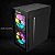 Gabinete Gamer Mid Tower, Clanm Kaesar, ATX/Micro-ATX, Vidro Temperado Frontal, Preto - Imagem 4