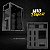 Gabinete Gamer Mid Tower, Clanm SMOG, ATX/Micro-ATX/Mini-ITX, Vidro Temperado Frontal/Lateral, Preto - Imagem 4