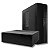 Gabinete Office Slim, Bluecase, Com Fonte 200W, Micro-ATX/Mini-ITX, Vertical/Horizontal, Preto - BG-2000 - Imagem 1