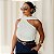 BLUSA GREICE COM FAIXA MARROM - Imagem 1