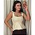 BLUSA PEPLUM MODAL OFF WHITE M - Imagem 3