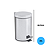 Lixeira Inox com Pedal 20L AD-0312 - Imagem 3