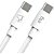 Cabo Tipo C x Tipo C TC602 2 Metros Branco ELG - Imagem 2