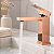 Torneira Banheiro Misturador Monocomando Mesa Quadrada Inox Rose Gold - Imagem 2