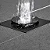 Ralo Click Up Inteligente Quadrado Novo Banheiro Moderno Aço Inox Preto Fosco - Imagem 5