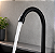 Torneira cozinha preto fosco aço inox 1/4 volta volta design moderno luxo - Imagem 2