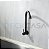 Dc-tf-6603bp Torneira Cozinha Parede Metal AÇo Inox Preto Fosco 1/4 Volta - Imagem 3