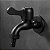 Dctf6705p Torneira Tanque Jardim Curta Em Metal E Abs Preto Fosco - Imagem 1