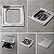 Porta Grelha Quadrado 15x15 cm em Aço Inox Cromado - Imagem 2