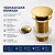 Válvula Click P/lavatório 7/8 Zamak Tampa Externa Dourado - Imagem 3