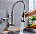 Torneira De Cozinha Parede Gourmet Baixa 45 Cm Com Ducha Spray - Imagem 1