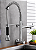 Torneira De Cozinha Parede Gourmet Baixa 45 Cm Com Ducha Spray - Imagem 4