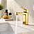 Torneira Monocomando Quadrada Misturador Mesa Banheiro Inox Dourado - Imagem 1