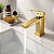 Torneira Monocomando Quadrada Misturador Mesa Banheiro Inox Dourado - Imagem 4