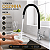 Torneira Cozinha Gourmet Flexível preta 1/4 volta - Imagem 2