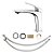 Torneira Banheiro Monocomando Slim Inox Metal Cromado - Imagem 4